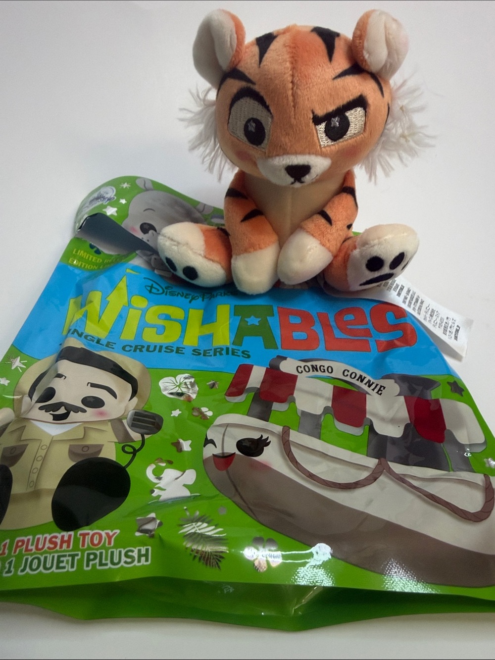 Disney Jungle Cruise Tiger Wishables Plush - Orange & Cream